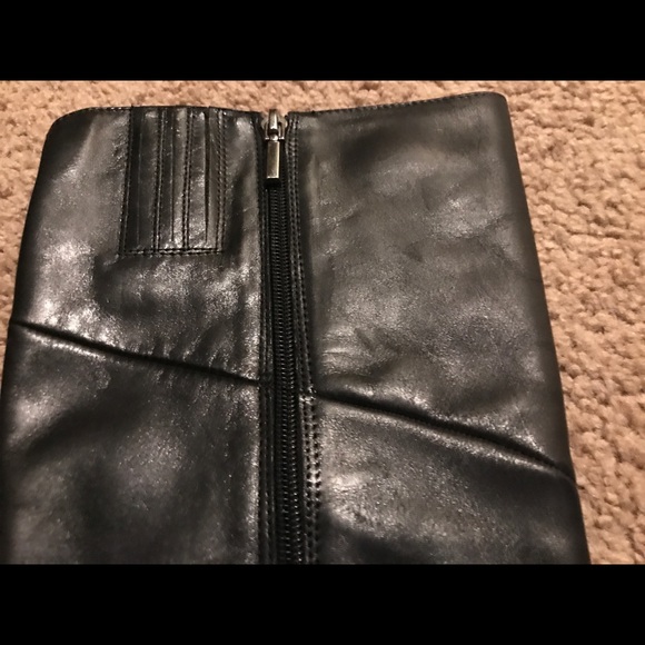 EUC Size 7M under the knee black leather boots - Picture 5 of 8